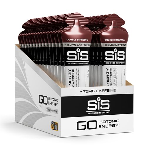 Caja SIS Gel Go + Cafeína Doble Espresso 60ml 30U