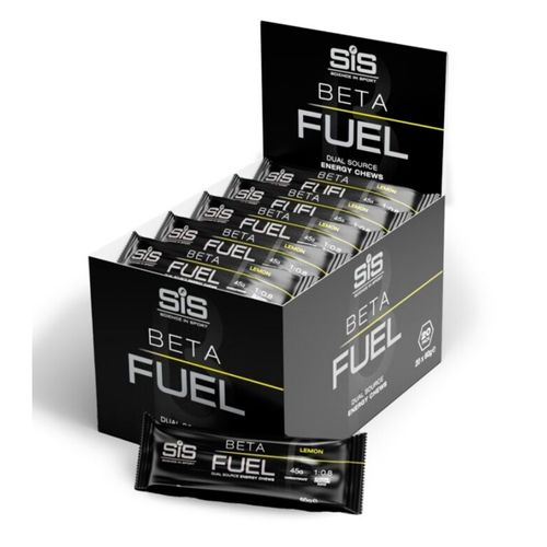 Caja SIS Barra Beta Fuel Energy Chew Limón 60g 20U